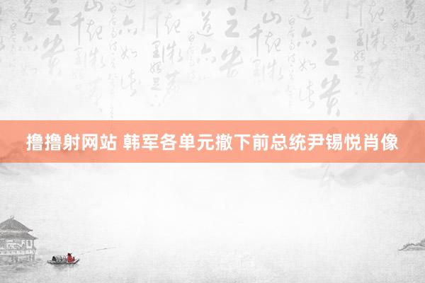 撸撸射网站 韩军各单元撤下前总统尹锡悦肖像