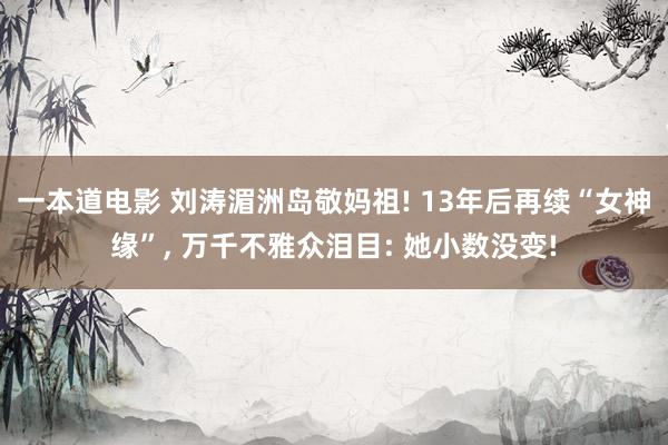 一本道电影 刘涛湄洲岛敬妈祖! 13年后再续“女神缘”， 万千不雅众泪目: 她小数没变!