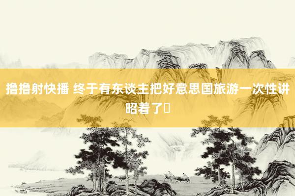 撸撸射快播 终于有东谈主把好意思国旅游一次性讲昭着了❤